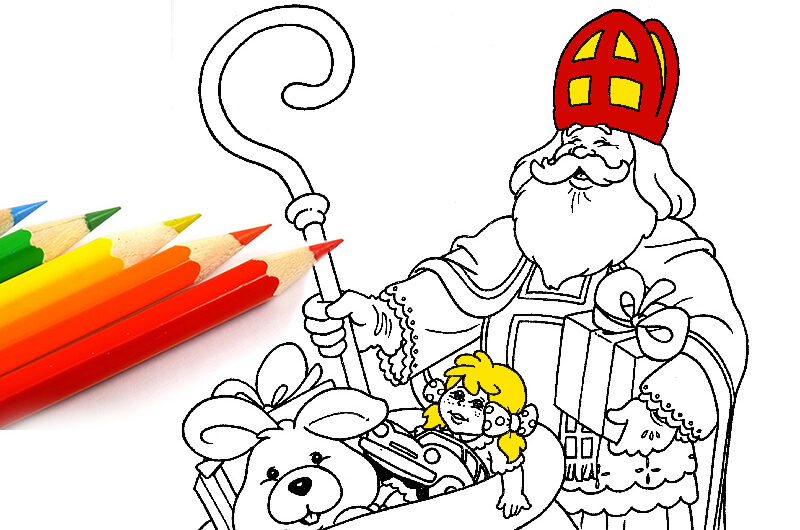 Христианские раскраски: святой Николай